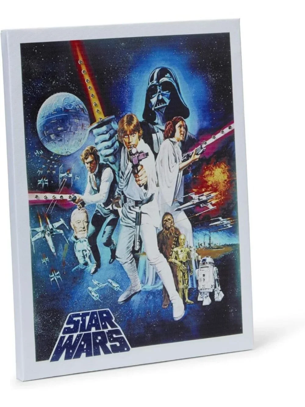Vintage 1977 Star Wars Movie Poster Canvas - Unframed Wall Art for Home Decor